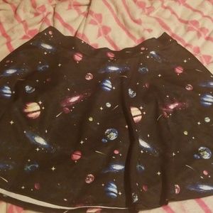 Galaxy skater skirt